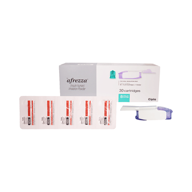 Afrezza Powder for Inhalation (8 Unit Cartidges+1 Inhaler)