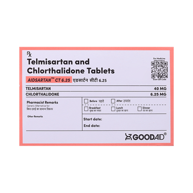 Aidsartan CT 6.25 Tablet