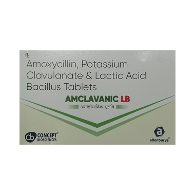 Amclavanic LB Tablet 10.0 tablets in 1 strip | GetOMeds