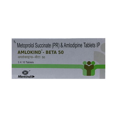 Amlokind-Beta 50 Tablet PR
