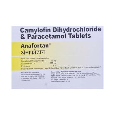 Anafortan 25 mg/300 mg Tablet