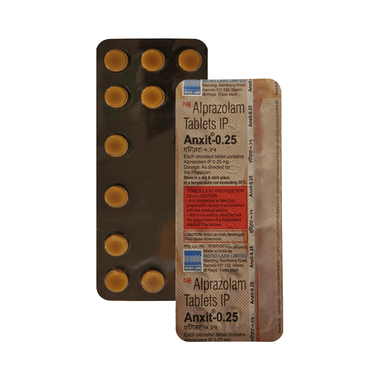 ANXIT 0.25mg Tablet