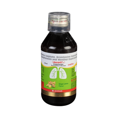 Ascoril Plus Expectorant Ginger Lemon