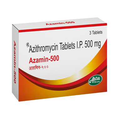 Azamin 500 Tablet 3.0 tablets in 1 strip | GetOMeds
