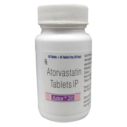 Aztor 20 Tablet Bottle