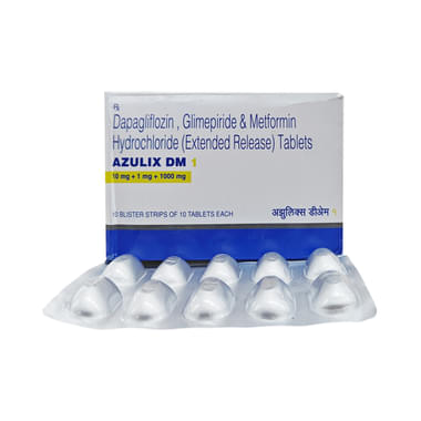 Azulix DM 10mg/1mg/1000mg Tablet