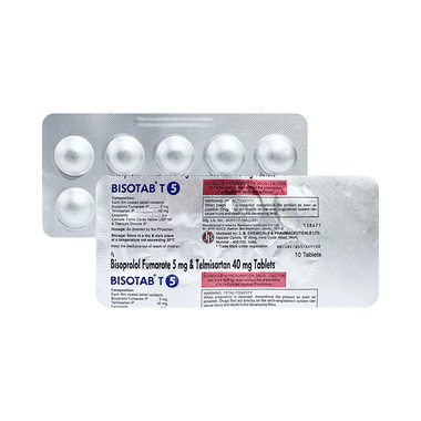 Bisotab T 5mg/40mg Tablet
