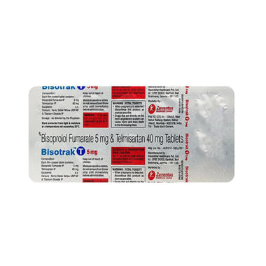 Bisotrak T 5mg/40mg Tablet