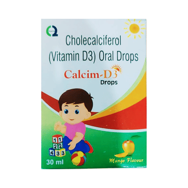 Image of Calcim-D3 Oral Drops Mango