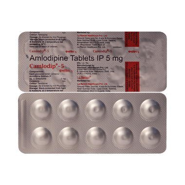 Camlodip 5mg Tablet