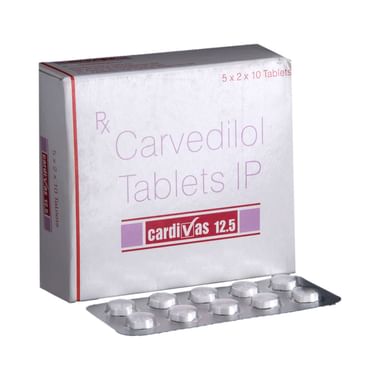 Cardivas 12.5 Tablet