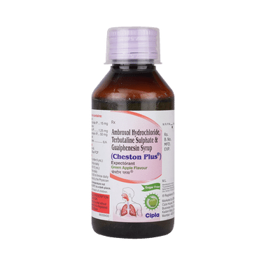 Cheston Plus Expectorant Green Apple Sugar Free