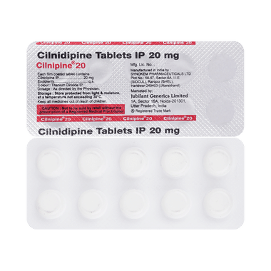 Cilnipine 20 Tablet