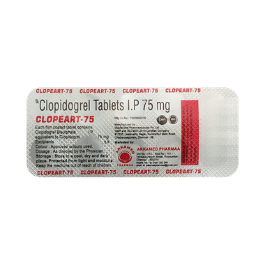 Clopeart 75mg Tablet