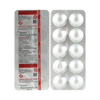 Cognisart MT 40mg/25mg Tablet