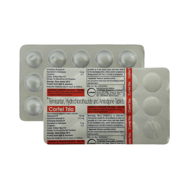 Cortel Trio 40mg/5mg/12.5mg Tablet
