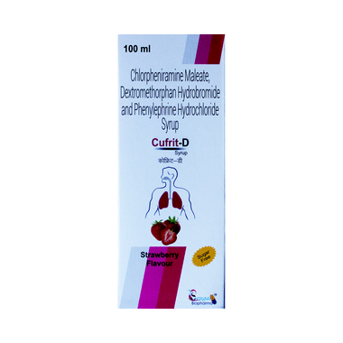 Cufrit-D Syrup Strawberry Sugar Free
