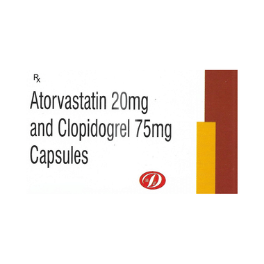 Danavish Atorvastatin+Clopidogrel 20mg/75mg Capsule