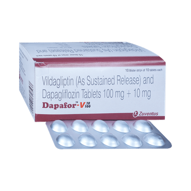 Dapafor V 10mg/100mg Tablet