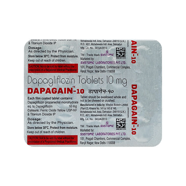 Dapagain 10mg Tablet