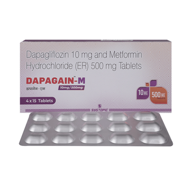 Dapagain-M 10mg/500mg Tablet ER