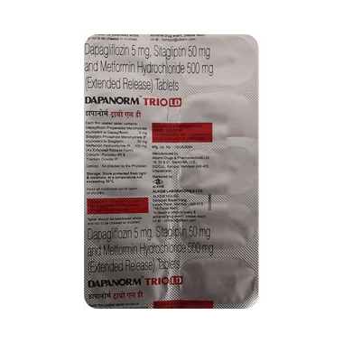 Dapanorm Trio LD 5mg/500mg/50mg Tablet