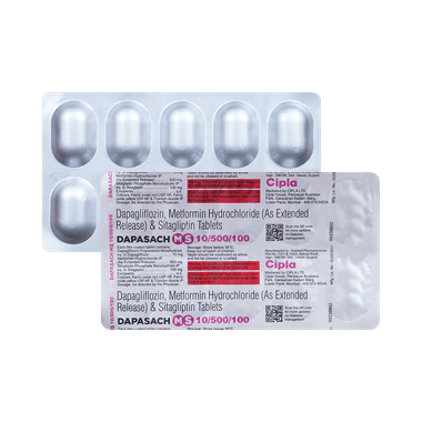 DapaSach MS 10/500/100 Tablet ER