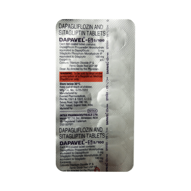 dapaVEL S 5mg/100mg Tablet