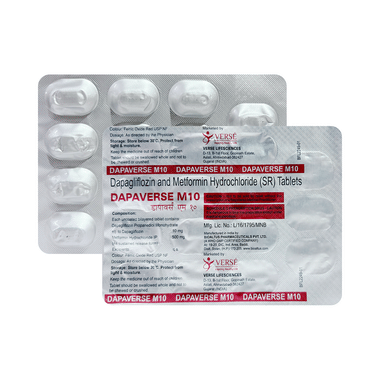 Dapaverse M 10mg/500mg Tablet