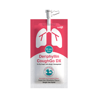 Deriphyllin CoughGo DX Syrup Strawberry Sugar Free