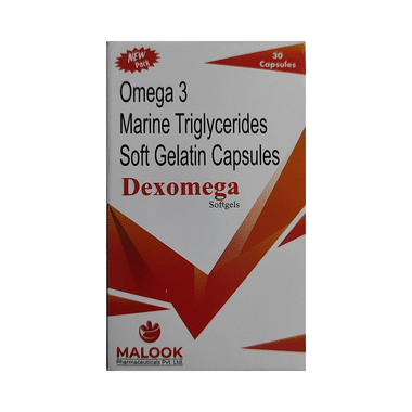 DEXomega Omega 3 Fatty Acids Soft Gelatin Capsule