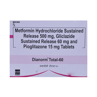Dianorm Total 60mg/15mg/500mg Tablet SR