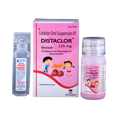 Distaclor 125mg Oral Suspension Strawberry