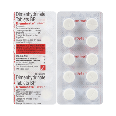 Draminate 50mg Tablet