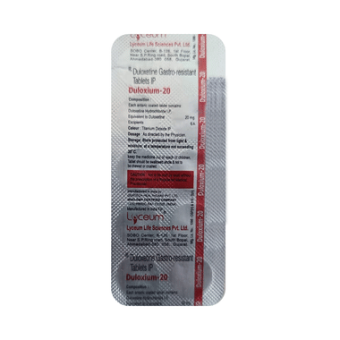 Duloxium 20 Tablet