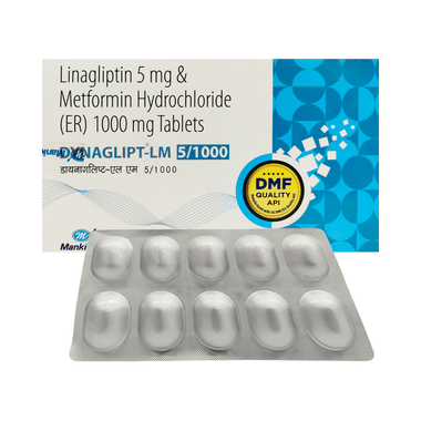 Dynaglipt LM 1000mg/5mg Tablet ER