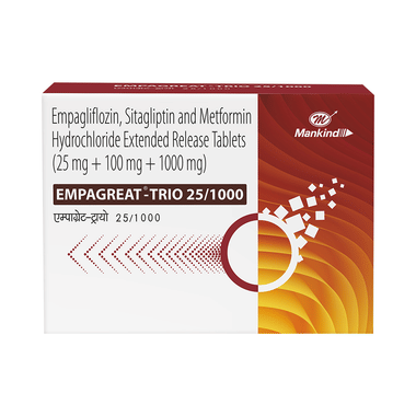 Image of Empagreat-Trio 25/1000 Tablet ER