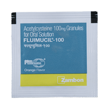 Fluimucil 100 Granules for Oral Solution Orange