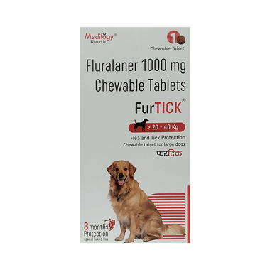 Image of FurTICK 1000mg Chewable Tablet >20-40kg