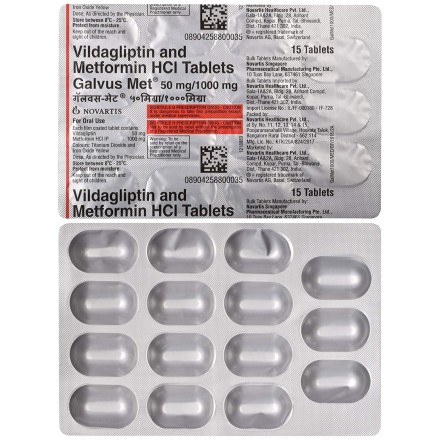 Galvus Met 50mg 1000mg Tablet