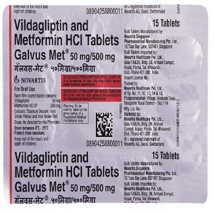 Galvus Met 50mg 500mg