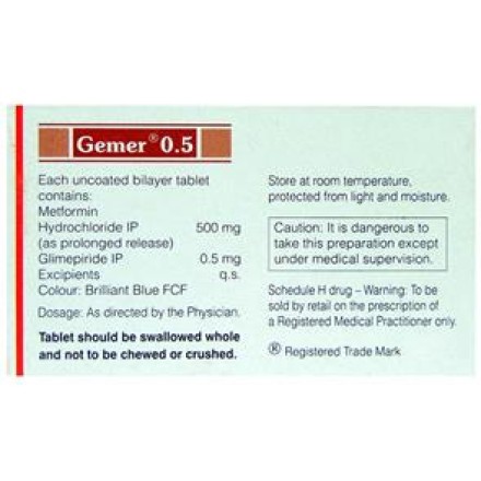 Gemer 0.5mg Tablet