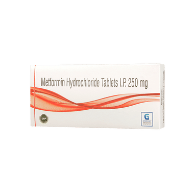 Genericart Metformin Hydrochloride 250mg Tablet