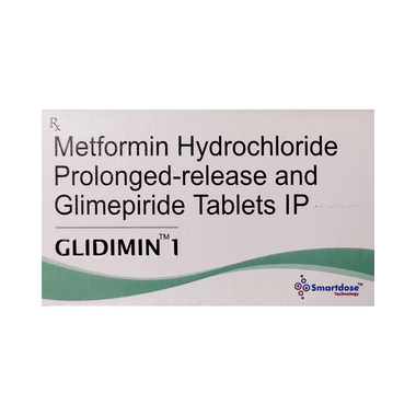 Image of Glidimin 1mg/500mg Tablet PR