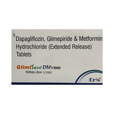 Glimisave DM 10mg/1mg/1000mg Tablet
