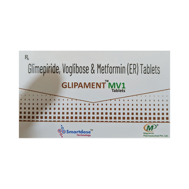 Image of Glipament MV 1 Tablet ER