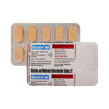 Glucotrol MF 5mg/500mg Tablet