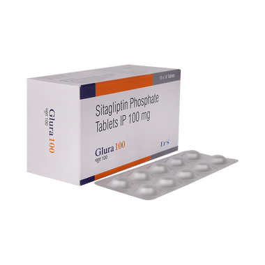 Glura 100mg Tablet