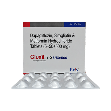 Gluxit Trio 5mg/500mg/50mg Tablet