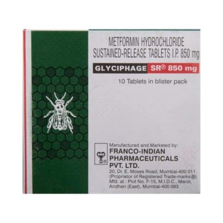 Glyciphage 850 Mg Tablet
